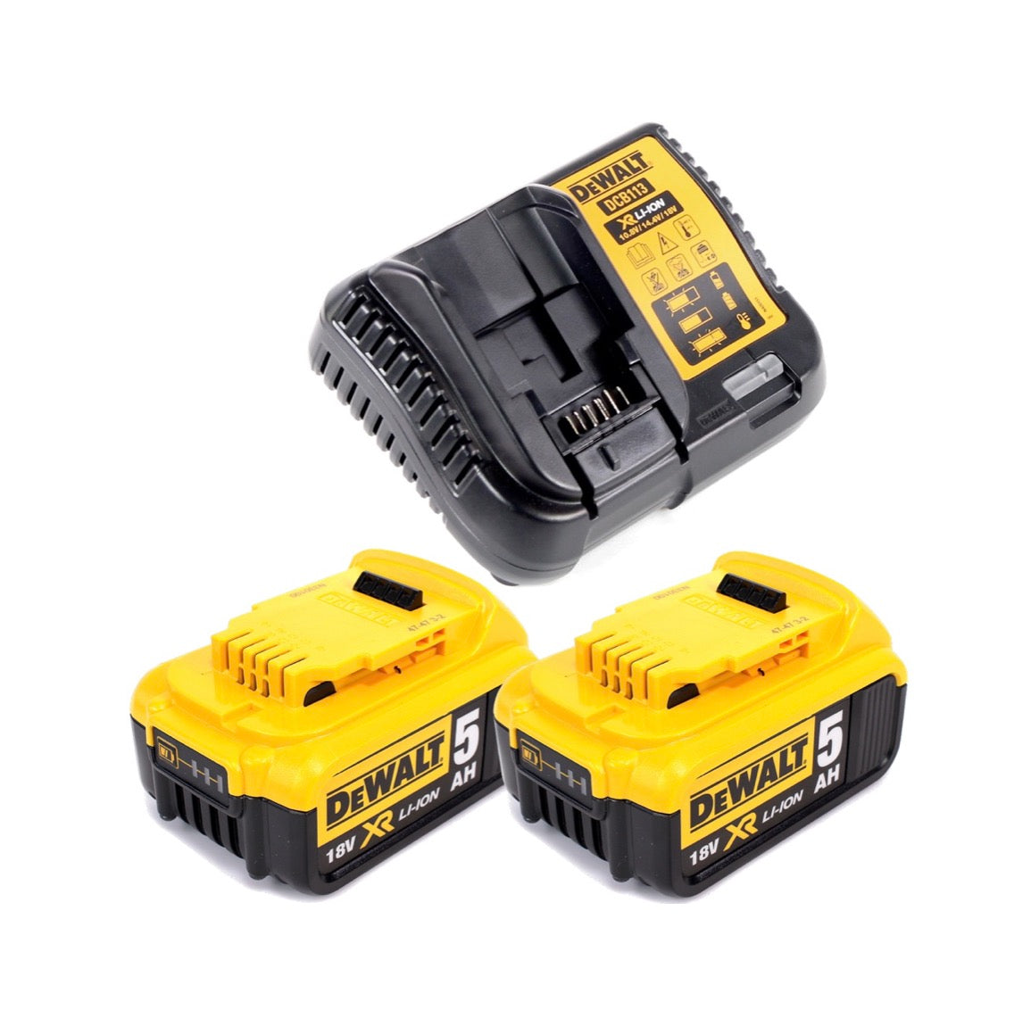 Clé à chocs sans fil DeWalt DCF 887 P2 18V 205Nm sans balais + 19 pièces. Coffret de forets + 2x batterie 5,0Ah + chargeur + TSTAK