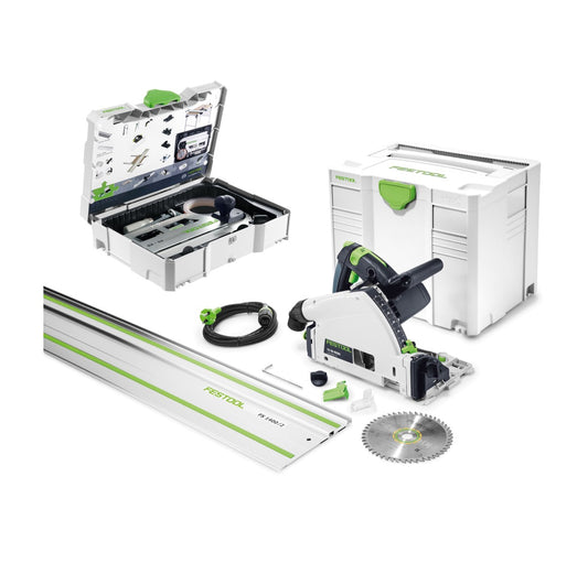 Scie plongeante Festool TS 55 REBQ-PLUS-FS 1200W 160 mm + accessoires + systainer (561580)