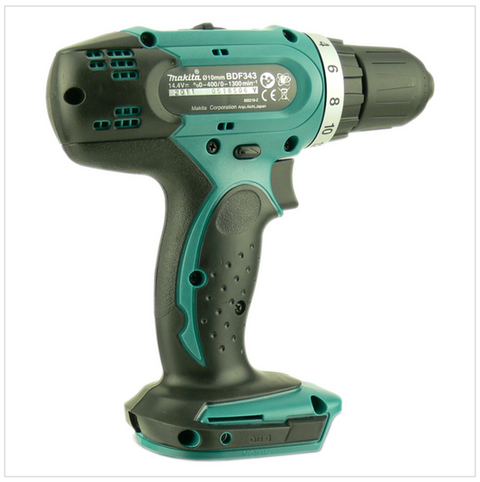 Makita BDF 343 14,4V Li-Ion Akku Bohrschrauber: mit 1x Dinotech Akku 14,4V 3Ah ohne Lader und ohne Koffer - Toolbrothers