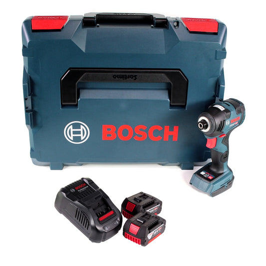 Clé à chocs rotative sans fil Bosch GDR 18V-160 18V 160Nm + 2x batteries 5,0Ah + chargeur + L-Boxx