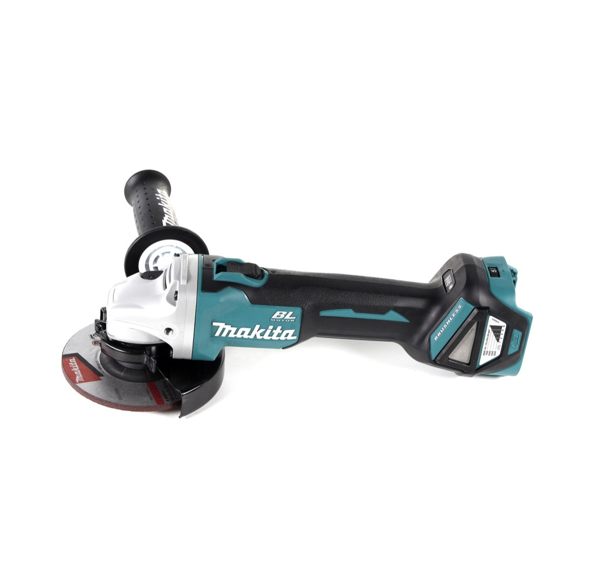 Meuleuse d'angle sur batterie Makita DGA 511 ZJ 18 V 125 mm brushless + disque à tronçonner + Makpac - sans batterie, sans chargeur