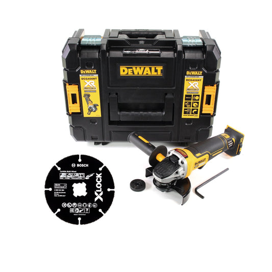 DeWalt DCG 405 FNT Akku Winkelschleifer 18V 125mm Brushless + Trennscheibe + TSTAK - ohne Akku, ohne Ladegerät