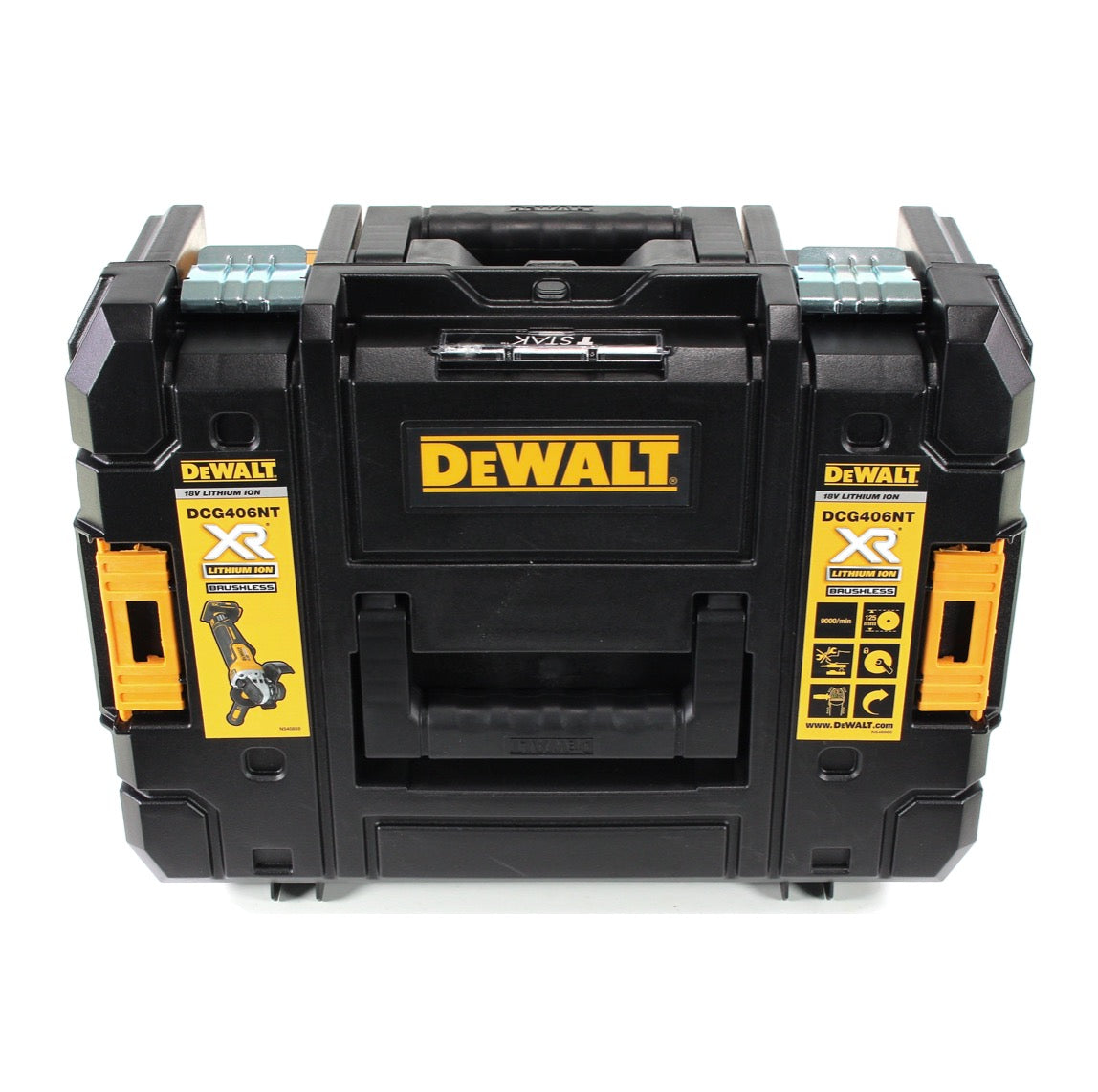 Meuleuse d'angle sur batterie DeWalt DCG 405 FNT 18V 125mm brushless + disque à tronçonner + TSTAK - sans batterie, sans chargeur