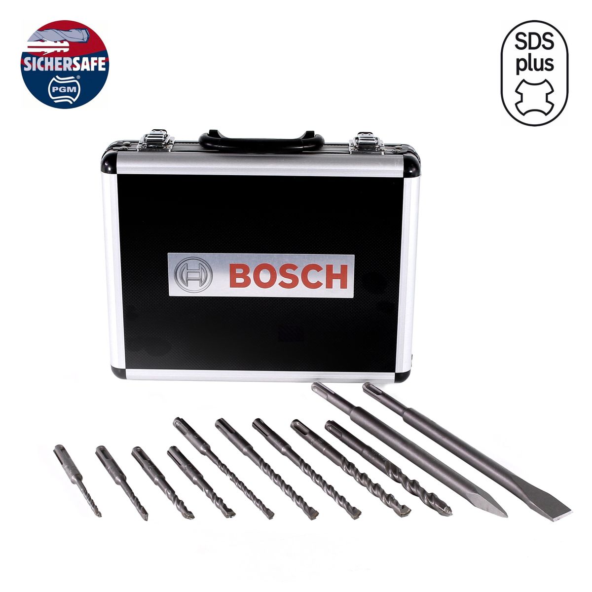 Bosch SDS-plus Bohrer und Meißel Set 11tlg. + Koffer ( 2608579916 ) PGM zertifiziert - Toolbrothers