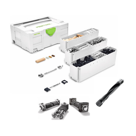 Festool SV-SYS D14 Système d'assemblage Domino - connecteur de surface et d'angle pour fraiseuse à goujon XL DF 700 + Fraise adaptée (497871) (201353)