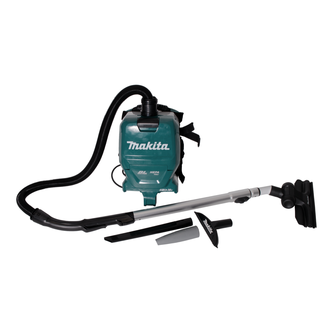 Makita DVC 261 ZX15 Aspirateur dorsal sans fil 36V (2x 18V) 2L Brushless Solo - sans batterie, sans chargeur