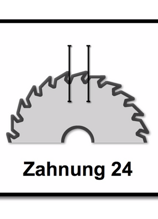 Bosch Kreissägeblatt Expert for Wood 254 x 1,6 x 30 mm 24 Zähne für Holz ( 2x 2608644524 )