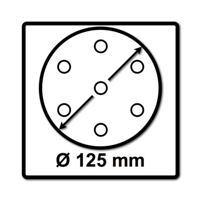 Mirka ABRANET 125mm Grip P400, 100pièces. (2x5423205041)