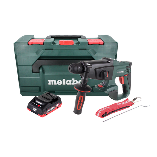 Metabo KHA 18 LTX Perforateur-Burineur sans fil 2,2 J SDS Plus 18V + 1x Batterie 4 Ah + Coffret metaBOX - sans chargeur