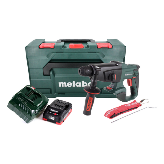 Metabo KHA 18 LTX Akku Kombihammer 18V 2,2J SDS Plus + 1x Akku 4,0 Ah + Ladegerät + metaBOX