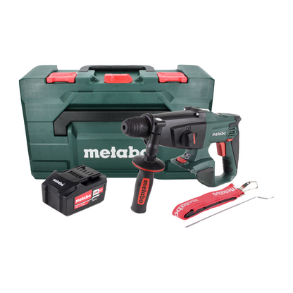 Metabo KHA 18 LTX Akku Kombihammer 18V 2,2J SDS Plus + 1x Akku 5,2 Ah + metaBOX - ohne Ladegerät