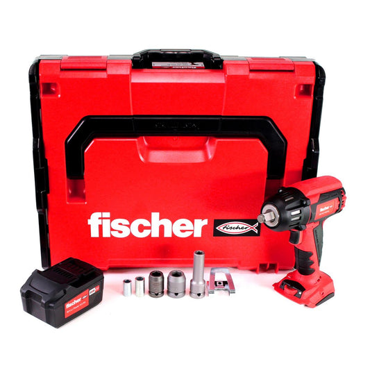 Clé à chocs sans fil Fischer FSS 18V 400 BL 1/2" 400Nm brushless set 2 (552924) + 1x batterie 4,0Ah + L-Boxx - sans chargeur