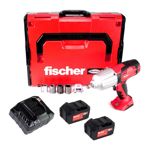 Fischer FSS 18V 600 BL Visseuse à percussion sans fil 600Nm 1/2" Brushless Set3 + 2x Batteries 4,0Ah + Chargeur + Coffret L-Boxx