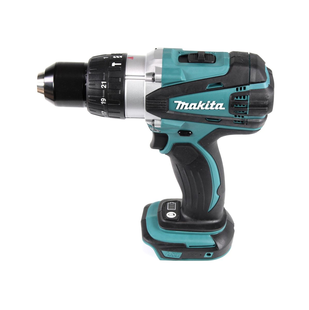 Makita DHP 458 STX4 Akku Schlagbohrschrauber 18 V 91Nm + 1x Akku 5,0Ah + Ladegerät + 70tlg. Bit Bohrer Set + Koffer