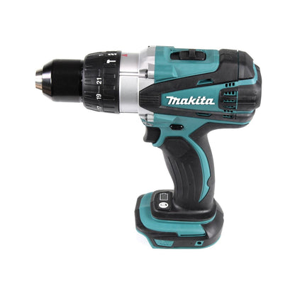 Makita DHP 458 SGX4 Akku Schlagbohrschrauber 18 V 91Nm + 1x Akku 6,0Ah + Ladegerät + 70tlg. Bit Bohrer Set + Koffer