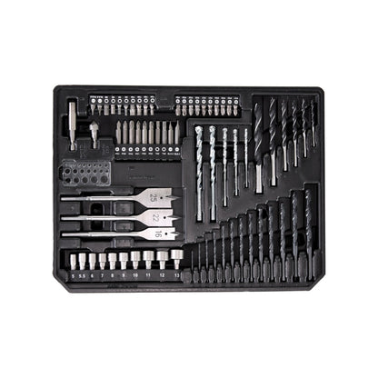 Makita DHP 453 SFX4 Akku Schlagbohrschrauber 18 V 42Nm + 1x Akku 3,0Ah + Ladegerät + 70tlg. Bit Bohrer Set + Koffer