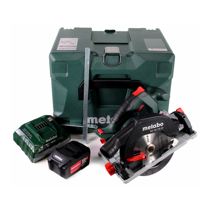 Scie circulaire sur batterie Metabo KS 18 LTX 57 18V 165x20mm + 1x batterie 5,2 Ah + chargeur + MetaLoc