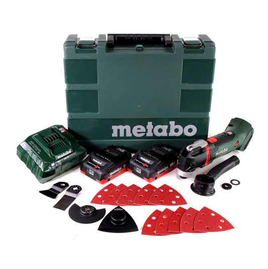 Metabo MT 18 LTX batterie multitool 18V + 2x batteries 4,0Ah + chargeur + mallette