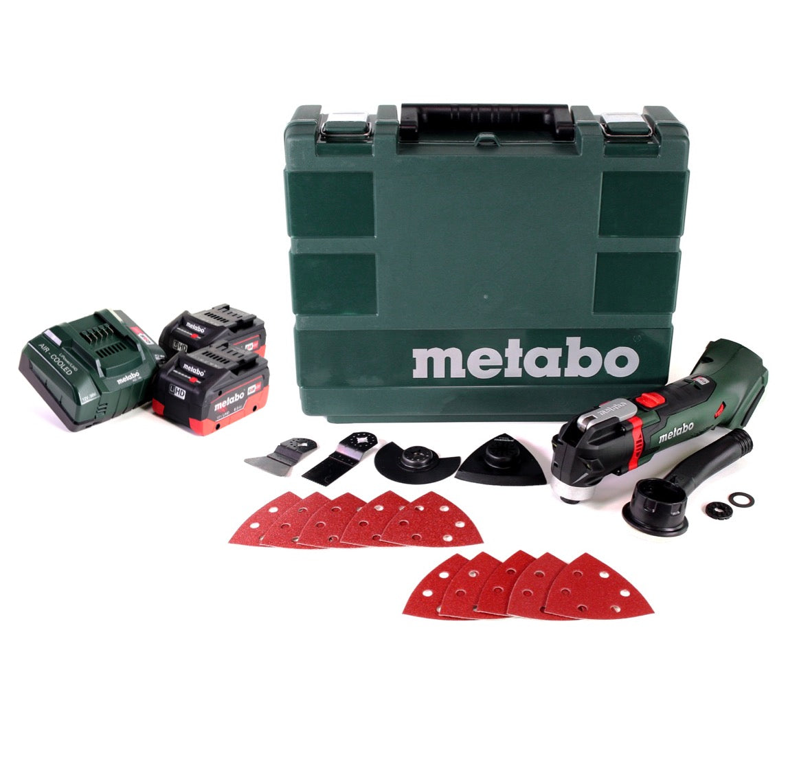 Metabo MT 18 LTX Akku Multitool 18V + 2x Akku 8,0Ah + Ladegerät + Koffer