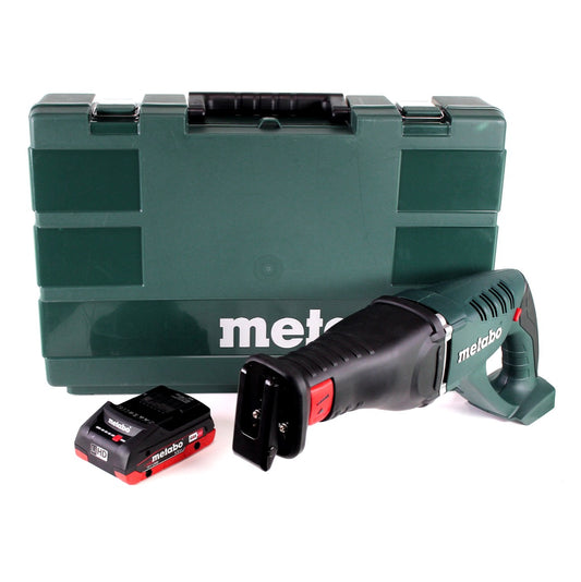 Scie sabre à batterie Metabo ASE 18 LTX + 1x batterie 4,0 Ah + coffret - sans chargeur