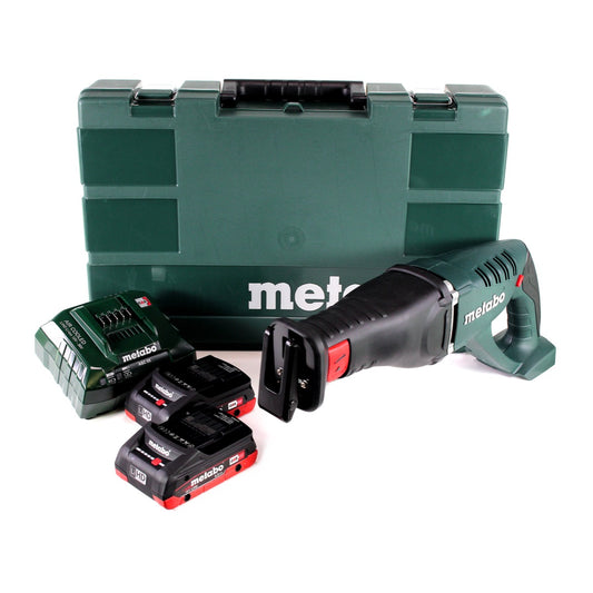 Metabo Akku Säbelsäge ASE 18 LTX + 2x Akku 4,0Ah + Ladegerät + Koffer