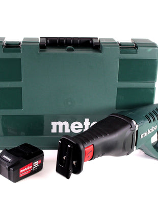 Scie sabre à batterie Metabo ASE 18 LTX + 1x batterie 5,2 Ah + coffret - sans chargeur