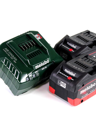 Metabo ASE 18 LTX Scie sabre sans fil + 2x Batteries 5,5Ah + Chargeur + Coffret de transport ( 602269660 )