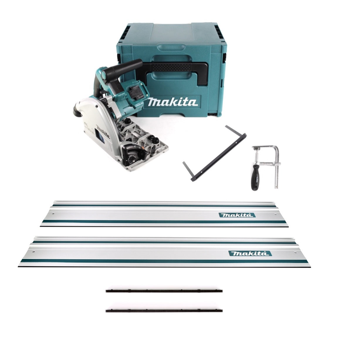 Makita DSP 600 ZJ 2 x 18 V Scie plongeante sans fil 165 mm en Coffret Makpac 4 - sans Batterie ni Chargeur