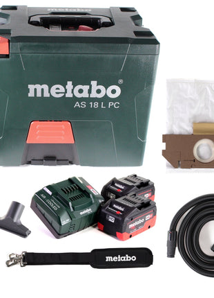 Metabo AS 18 L PC Akku Sauger 18V 7,5L ( 602021850 ) + 2x Akku 8,0Ah + Ladegerät - Toolbrothers