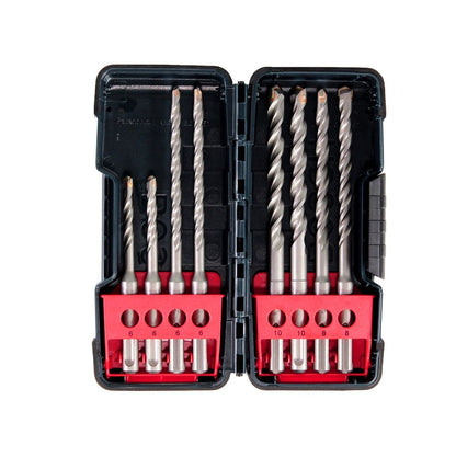 Marteau perforateur à batterie Milwaukee M18 BH-501M 18V 1,2J SDS-plus + 1x batterie 5,0Ah + chargeur + 8 pièces. Coffret de forets + M-Box