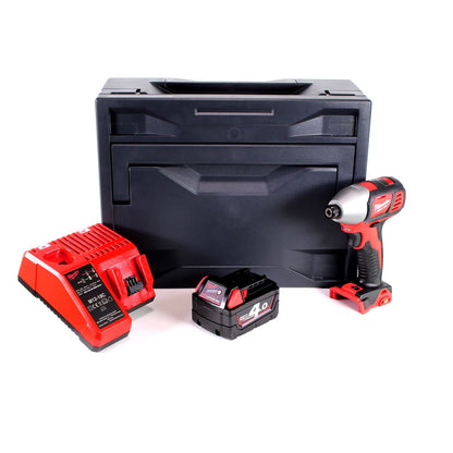 Milwaukee M18 BID-401M Akku Schlagschrauber 18V 180Nm 1/4“ + 1x Akku 4,0Ah + Ladegerät + M-Box