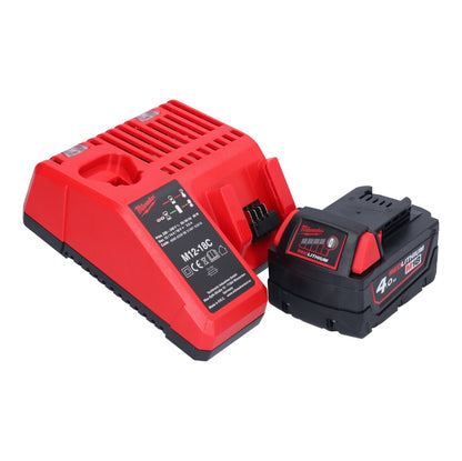 Meuleuse d'angle sur batterie Milwaukee M18 CAG115XPDB-401M 18 V 115 mm sans balais + 1x batterie 4,0 Ah + chargeur + M-Box