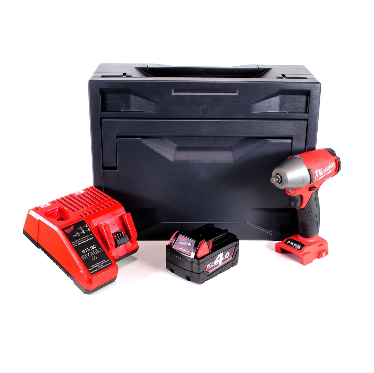 Clé à chocs sans fil Milwaukee M18 FIWF 38-401M 18V 284 Nm 3/8" brushless + 1x batterie 4,0Ah + chargeur + M-Box