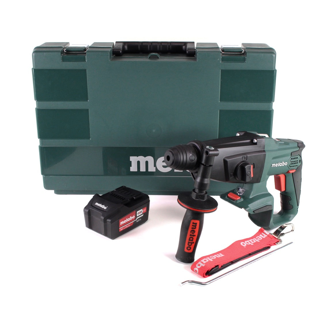 Marteau combiné à batterie Metabo KHA 18 LTX 18V + 1x batterie 5,2Ah + coffret - sans chargeur