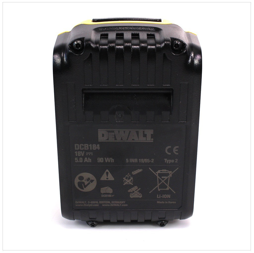 Dewalt DCB184 Batterie 18V 5,0Ah / 5000mAh XR Li-Ion