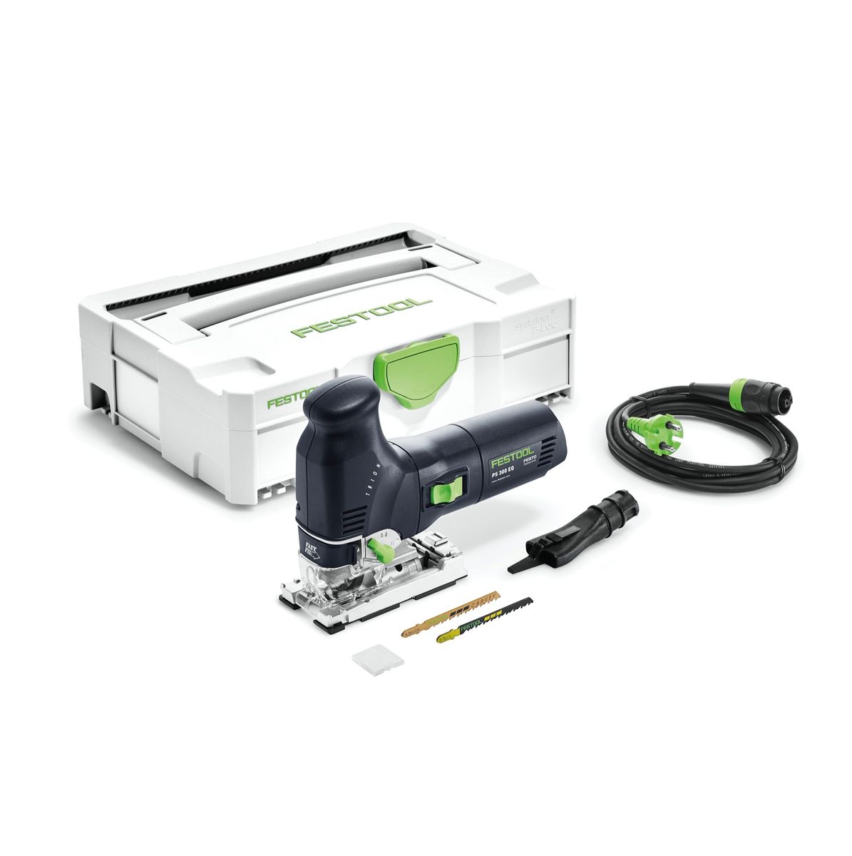 Festool TRION PS 300 EQ-Plus Pendelstichsäge 720 W ( 576615 ) + 2x Sägeblatt + Splitterschutz + systainer - Nachfolger von 561445 - Toolbrothers