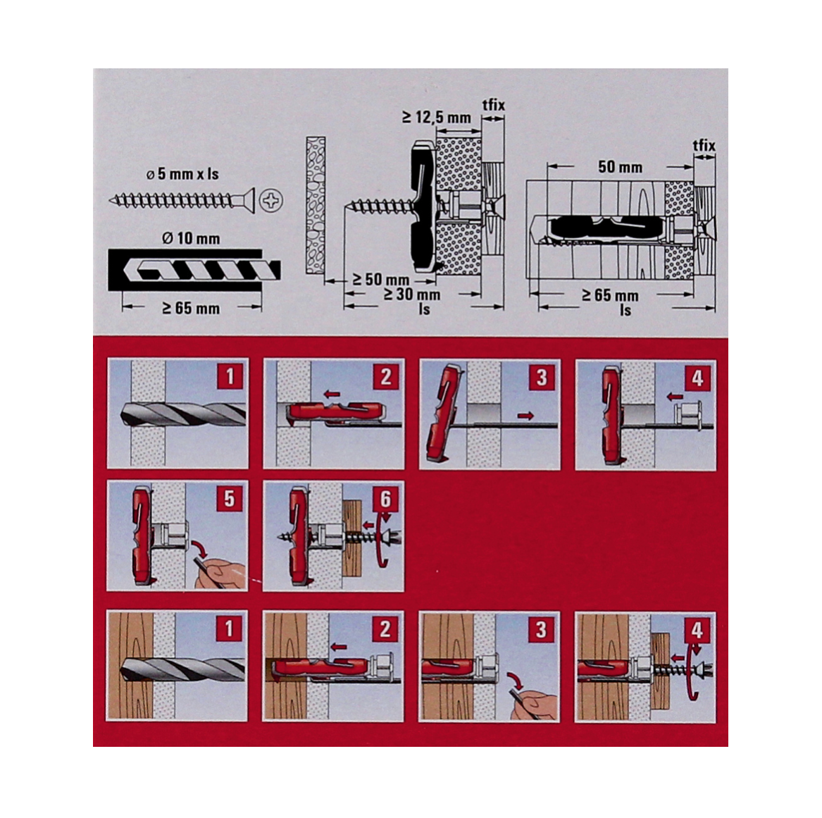 Fischer Profibox DUO-Line mit 400 Stk.DUOPOWER 8x40mm + 50 Stk. DUOTEC 10 + 50 Stk. DUOBLADE ( 553668 )