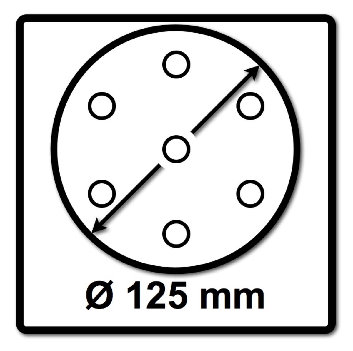 Makita Disque abrasif velcro 125mm K80 pour DBO BO DCW DWE GEX PEX SXE BOS - 50 pcs. (P-43642)