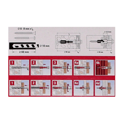 Fischer Profibox DUO-Line  : DUOPOWER 10x50mm +150 pcs - DUOTEC 10 + 50 pcs - DUOBLADE + 50 pcs ( 553669 )