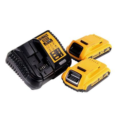 Scie sauteuse à batterie DeWalt DCS 331 D2 18V + 2x batteries 2,0Ah + chargeur + 15x lame de scie sauteuse