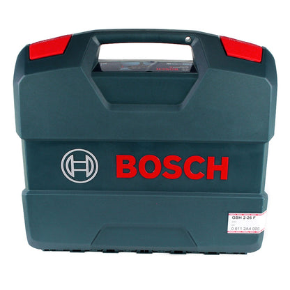 Marteau perforateur Bosch GBH 2-26 F 830W 2,7J SDS-plus + 17 pièces. Coffret de burins + coffret