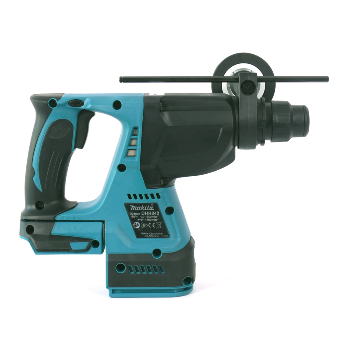 Makita DHR 242 M1J perceuse à percussion sans fil 18V 2.0J SDS-plus brushless + 1x batterie 4.0Ah + Makpac - sans chargeur