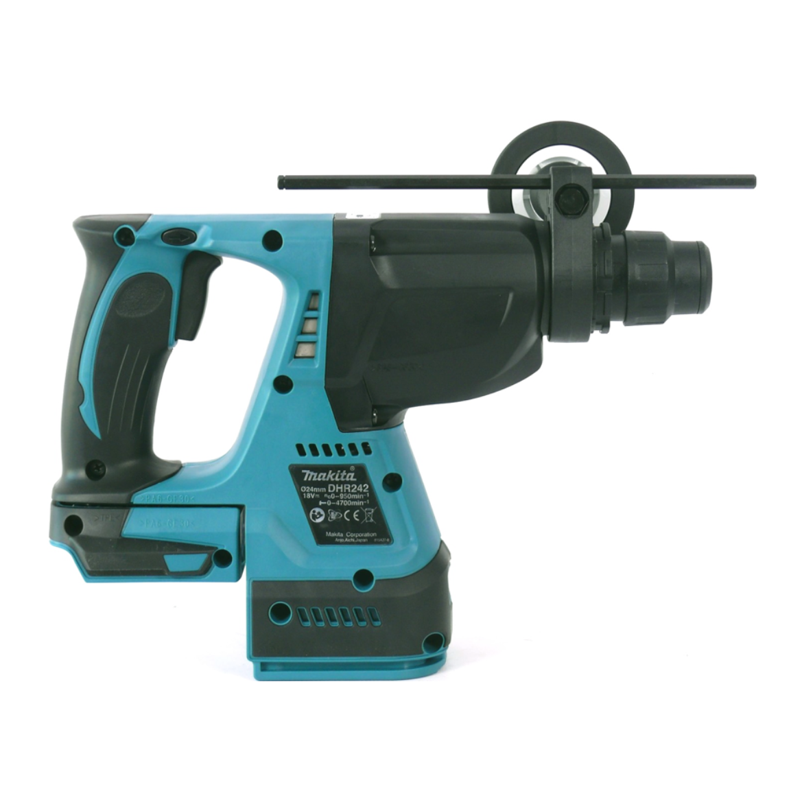 Makita DHR242RT1J Marteau perforateur sans fil 2,0J SDS-plus 18V Brushless  + 1x Batterie 5,0Ah + Chargeur + Coffret Makpac