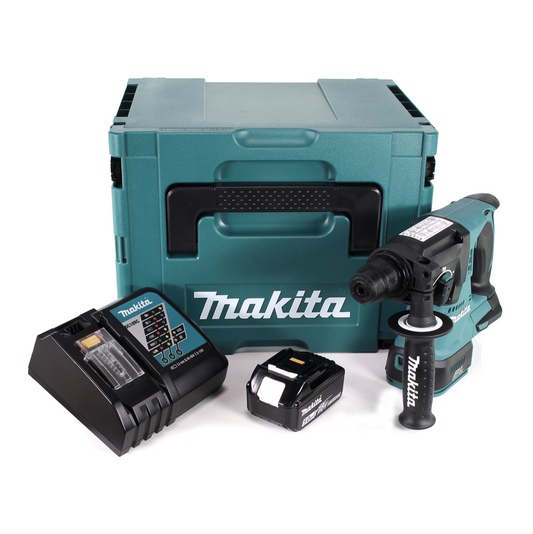 Makita DHR242RT1J Marteau perforateur sans fil 2,0J SDS-plus 18V Brushless  + 1x Batterie 5,0Ah + Chargeur + Coffret Makpac