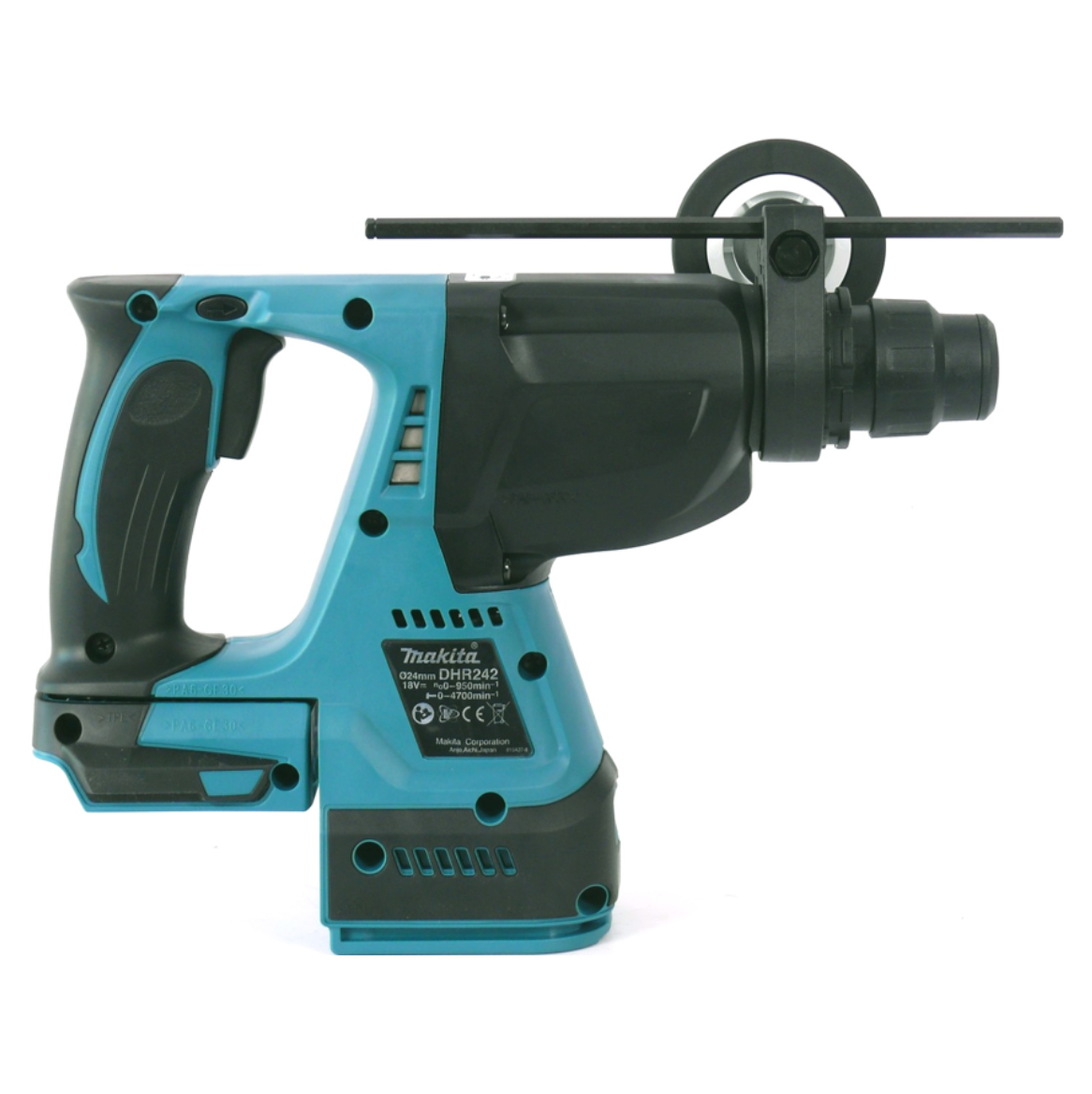 Makita DHR 242 RTJ Marteau perforateur sans fil 2,0J SDS-plus 18V  + 2x Batteries 5,0Ah + Chargeur + Coffret Makpac