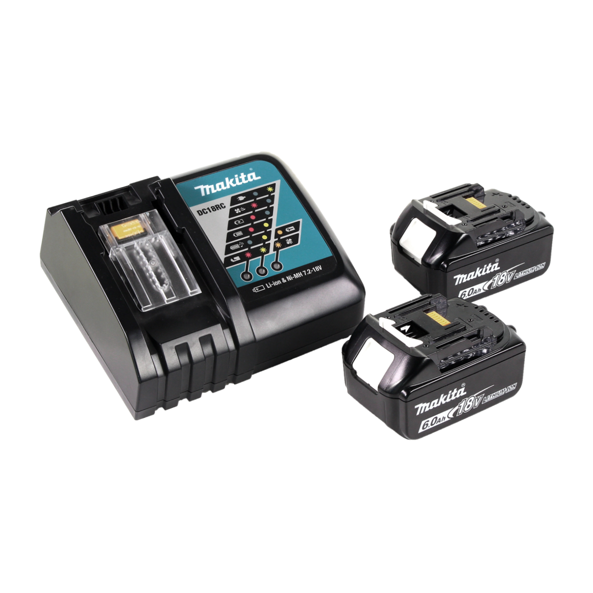 Makita DHR242RGJ Marteau perforateur sans fil 2,0J SDS-plus 18V Brushless  + 2x Batteries 6,0Ah + Chargeur + Coffret Makpac