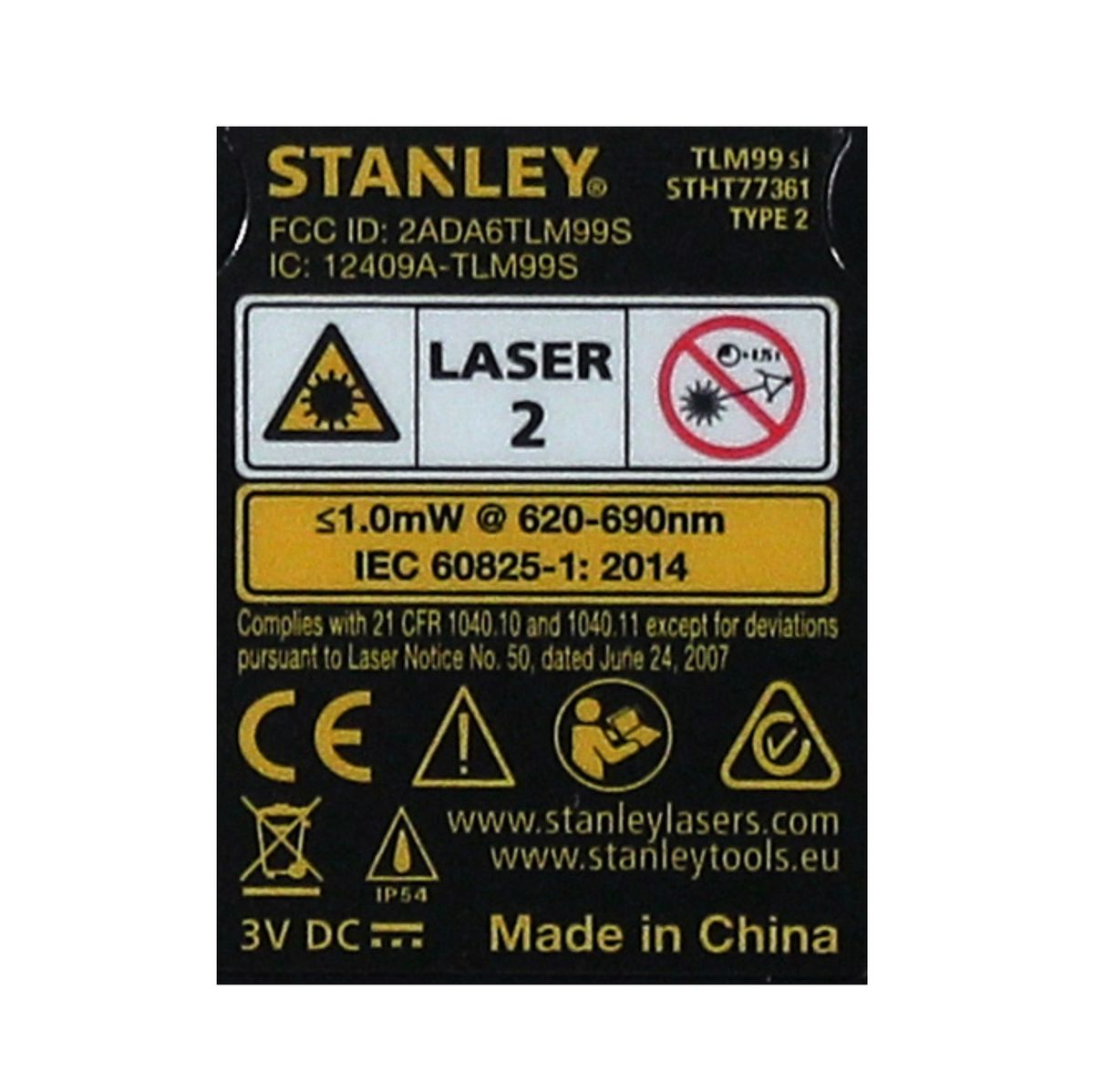 Stanley TLM99SI Télémètre laser 35m, Mesure laser Bluetooth IP40 ( STHT1-77361 )