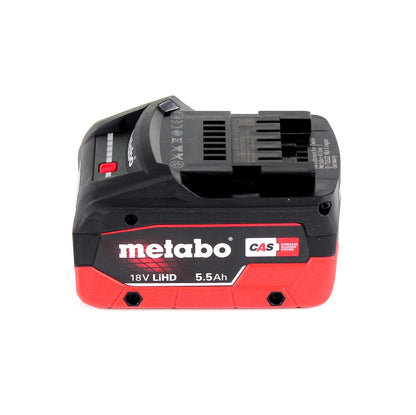 Metabo W 18 LTX 125 Meuleuse d'angle rapide 18V 125mm + 1x batterie 5,5Ah + coffret - sans chargeur