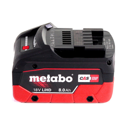 Metabo W 18 LTX 125 Meuleuse d'angle rapide 18V 125mm + 1x batterie 8,0Ah + coffret - sans chargeur