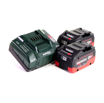 Metabo W 18 LTX 125 Meuleuse d'angle rapide 18V 125mm + 2x batterie 8,0Ah + chargeur + mallette